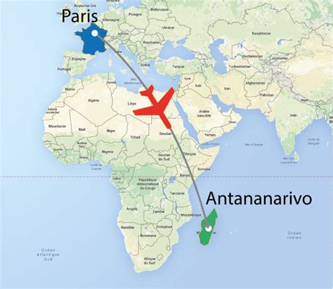 vol antananarivo paris.